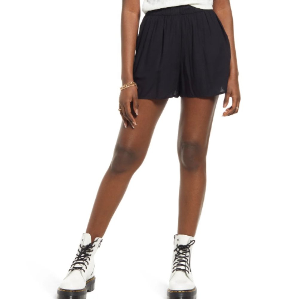 Nordstrom BP Easy High Waist Black Shorts Size Small